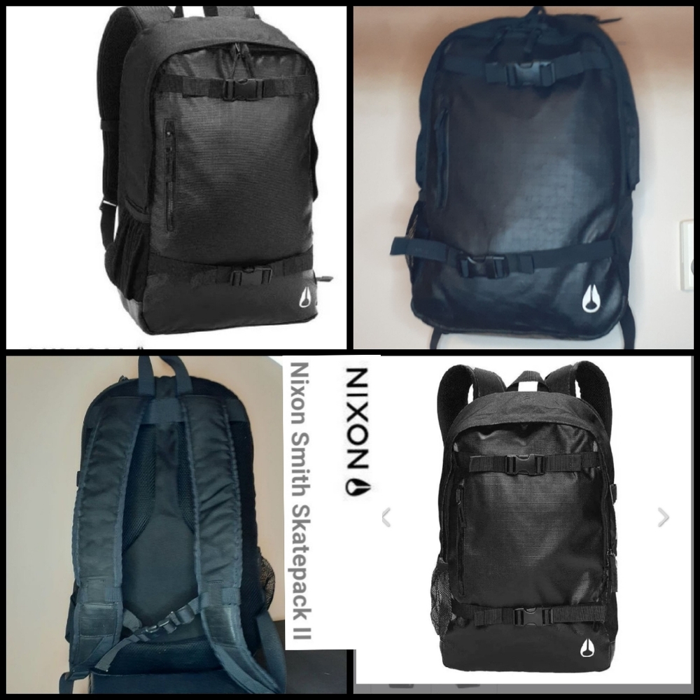 Nixon Smith Skatepack II Black Backpack for Men